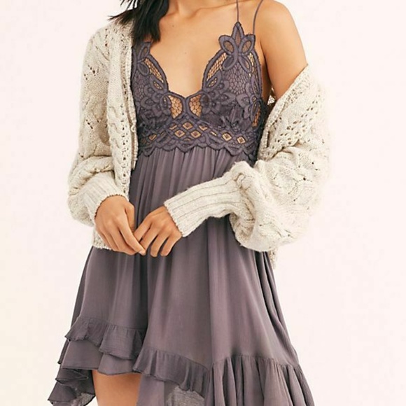 Free People Fp One "Adella" Slip Crochet Dress XS - Picture 2 of 7